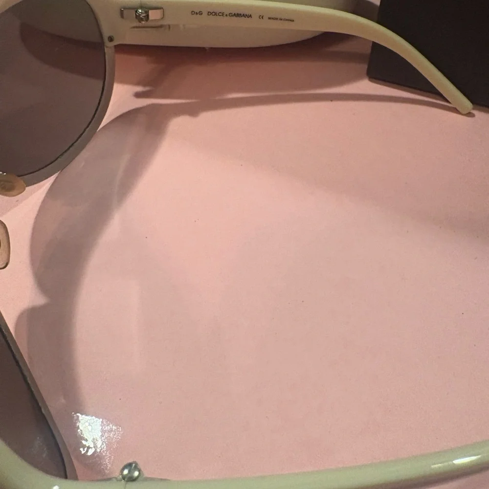 Dolce & Gabbana Beige Aviator Sunglasses Authentic